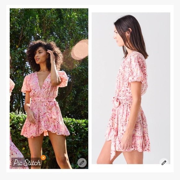 Misa Eloise Dress Rose Lemonade - Picture 2 of 11